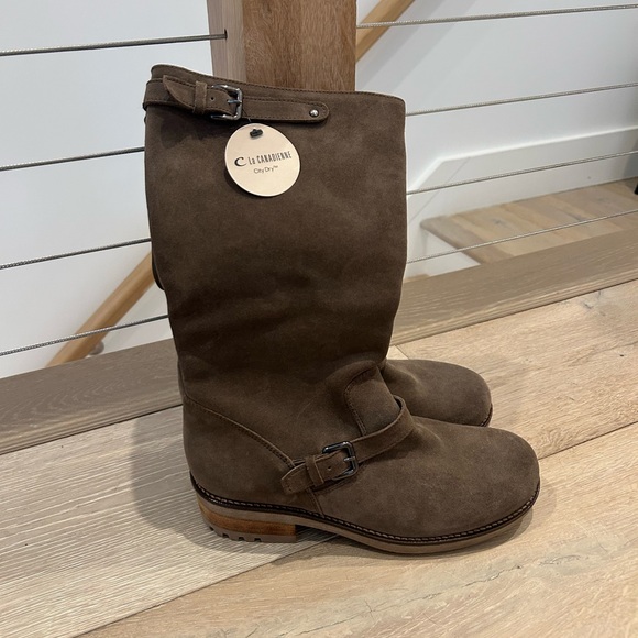 La Canadienne Suede Boots - size 9.5